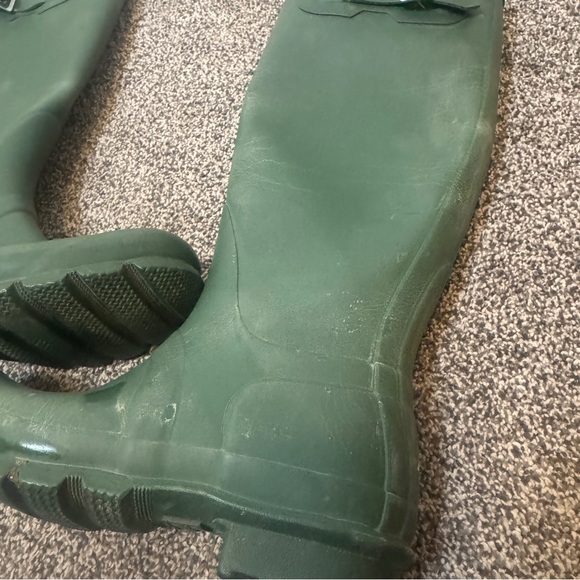Hunter Original Tall Rain Boots Green Women’s 7.5 Waterproof Rubber - Picture 6 of 8
